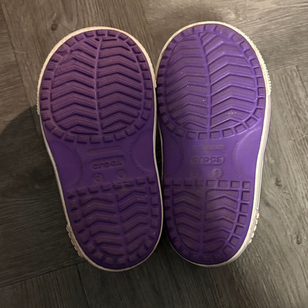 CROCS Kids Purple Sandals - Picture 3 of 5